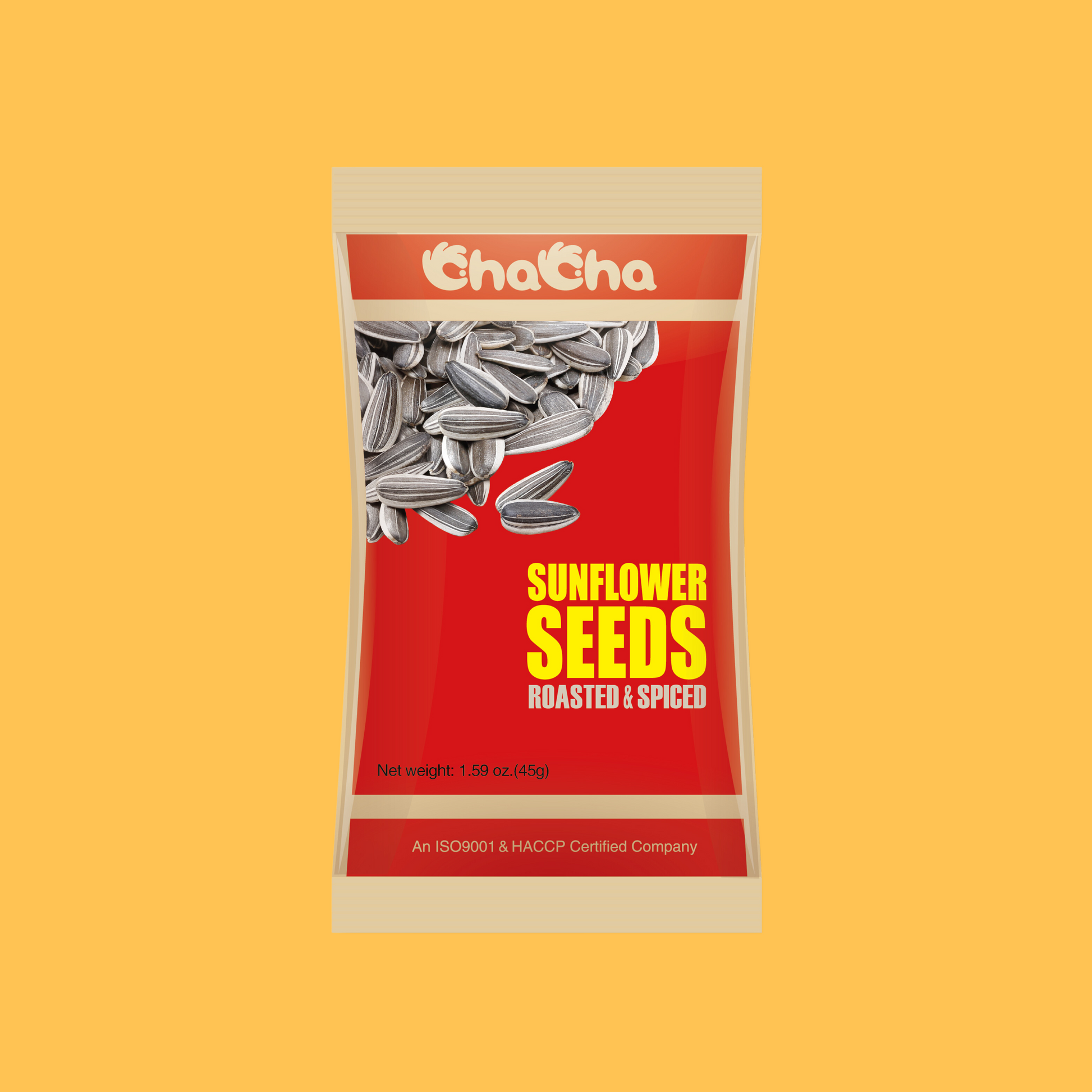 ChaCha Roasted Sunflower Seeds Spiced Flavour 45g Pack of 5